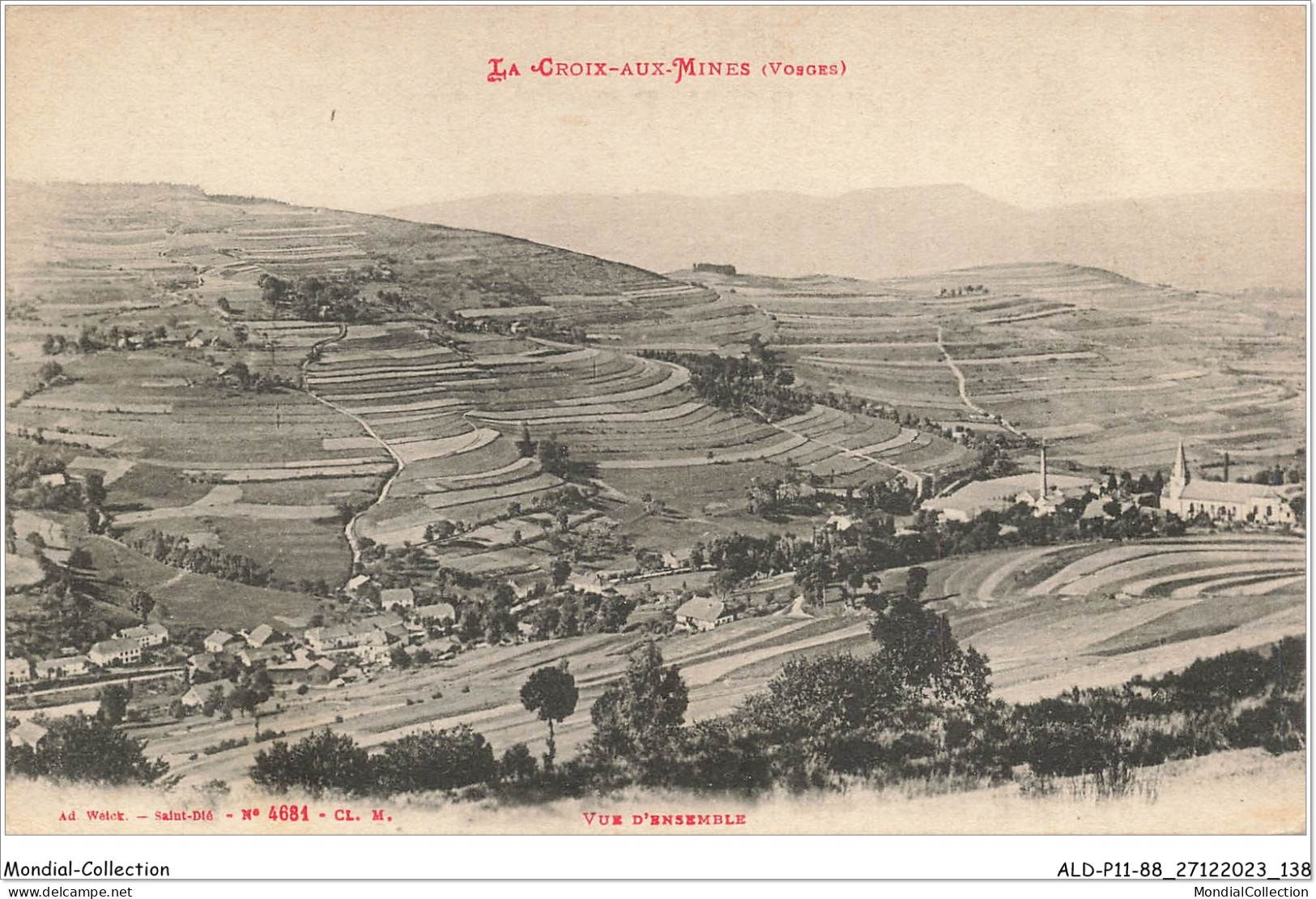 ALDP11-88-1070 - LA CROIX-AUX-MINES - Vue D'ensemble - Saint Die