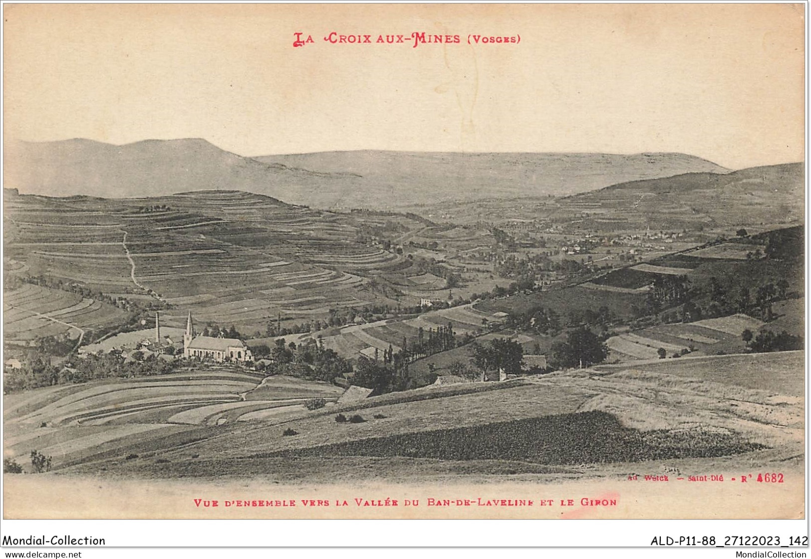 ALDP11-88-1072 - LA CROIX-AUX-MINES - Vue D'ensemble Vers La Vallée Du Ban-de-laveline Et Le Giron - Saint Die