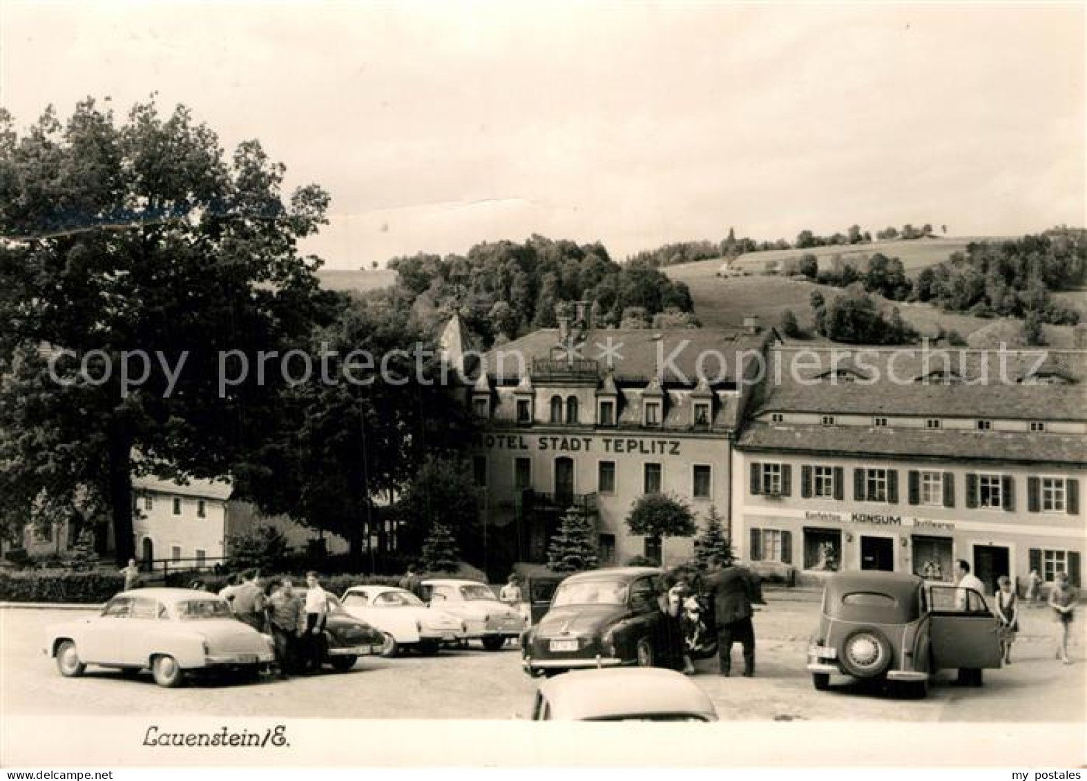 72952645 Lauenstein Erzgebirge Hotel Stadt Teplitz Konsum Lauenstein - Geising