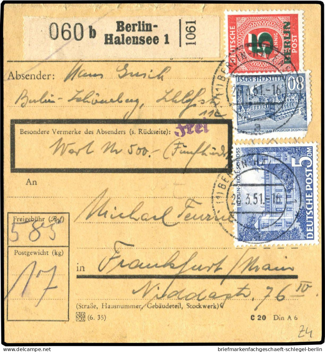 Berlin, 1951, 60 , 55, 64, Brief - Other & Unclassified