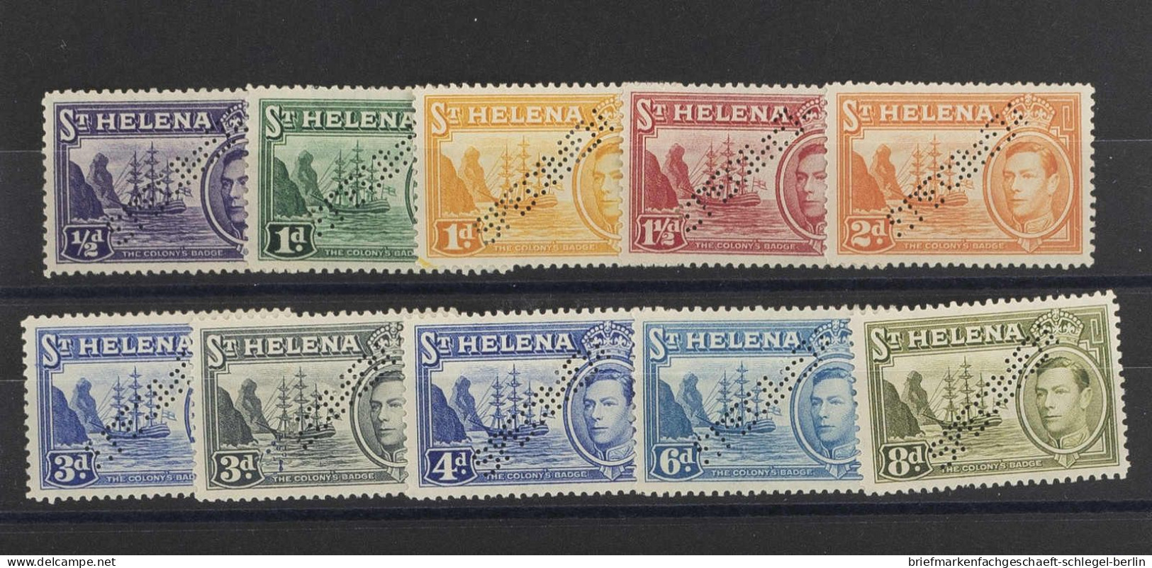 St. Helena, 1939, 97-110 Spec., Ungebraucht - Sint-Helena