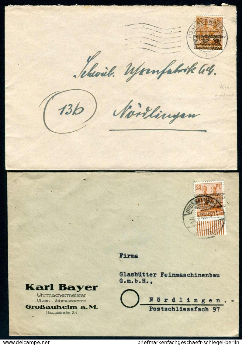 Amerik.+Brit. Zone (Bizone), 1948, 40 I (2) - 44 I EF, Brief - Storia Postale