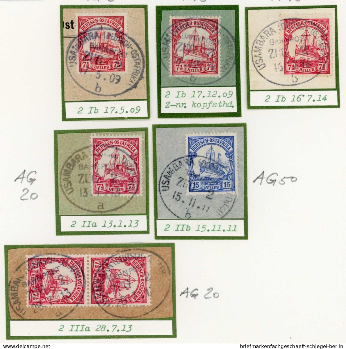 Deutsche Kolonien Ostafrika, Briefstück, Brief - África Oriental Alemana