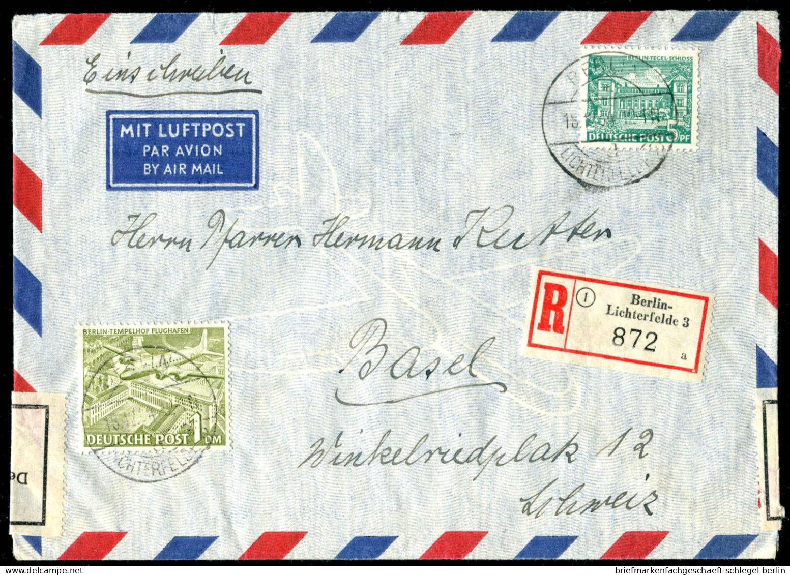 Berlin, 1955, 57 + 44, Brief - Other & Unclassified