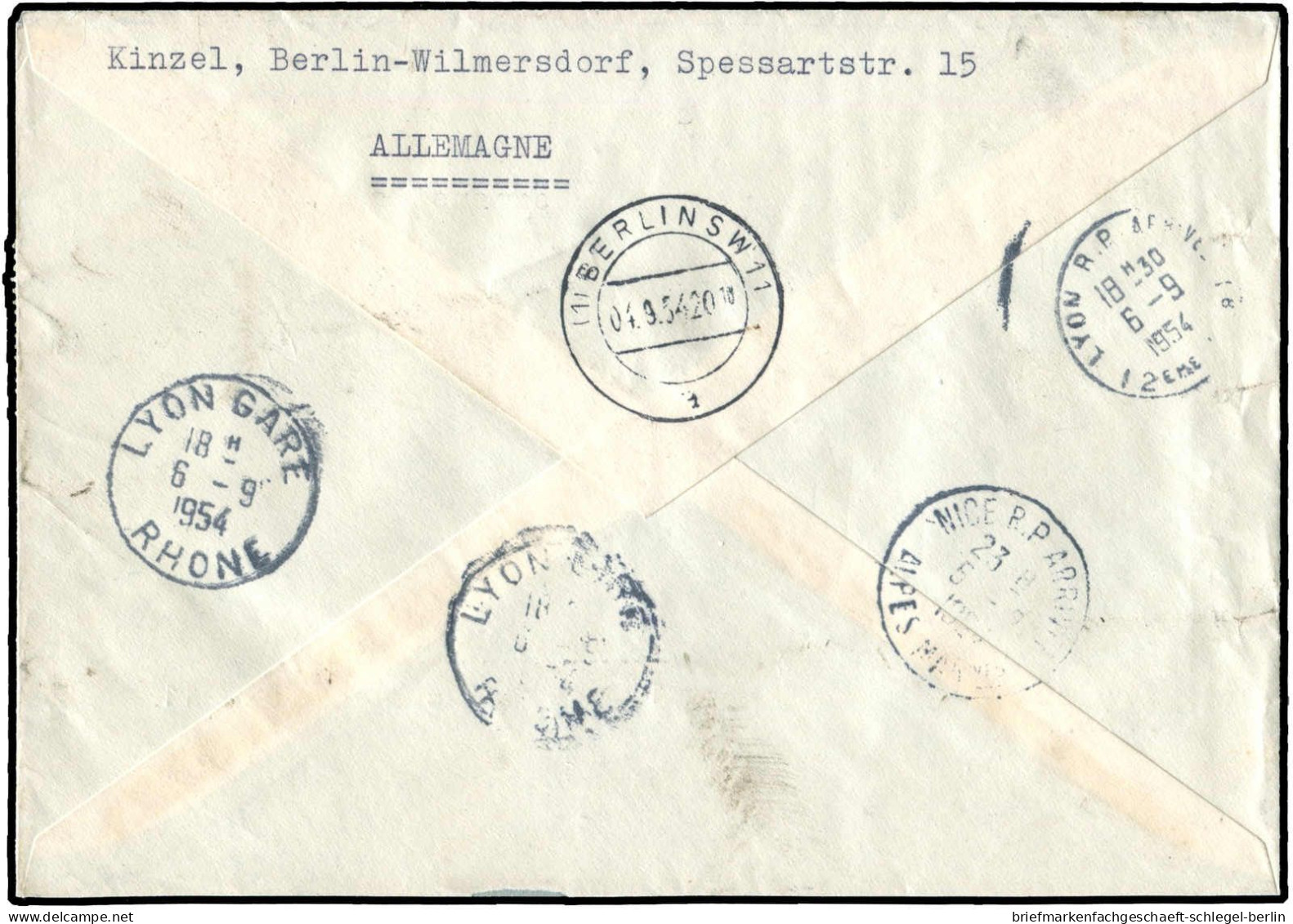 Berlin, 1954, 57, 44, 99, Brief - Other & Unclassified