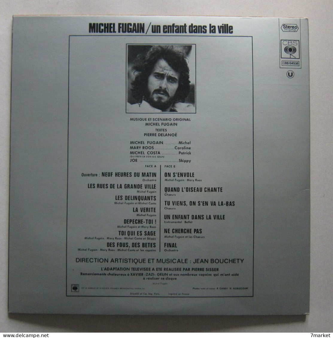 LP/ Michel Fugain - Un Enfant Dans La Ville/ Label CBS - 1971 - Other - French Music