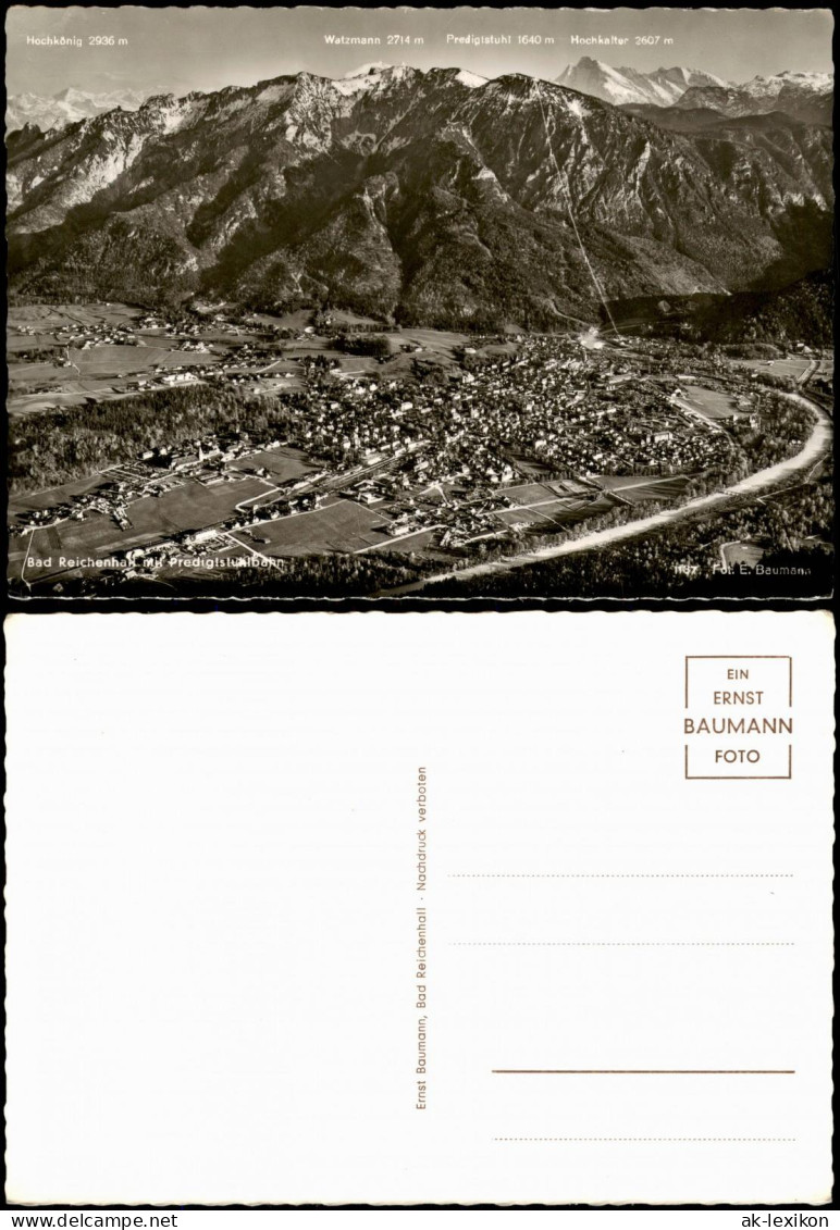 Ansichtskarte Bad Reichenhall Panorama-Ansicht Blick Alpen Berge 1960 - Bad Reichenhall