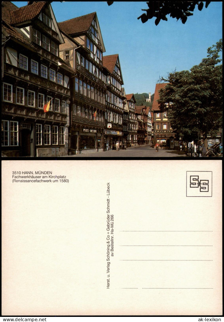 Hannoversch Münden Hann. Münden Fachwerkhäuser Am Kirchplatz 1981 - Hannoversch Münden