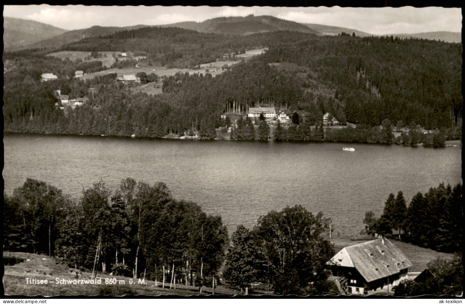 Ansichtskarte Titisee-Neustadt Titisee (Schwarzwald) Panorama-Ansicht 1956 - Titisee-Neustadt