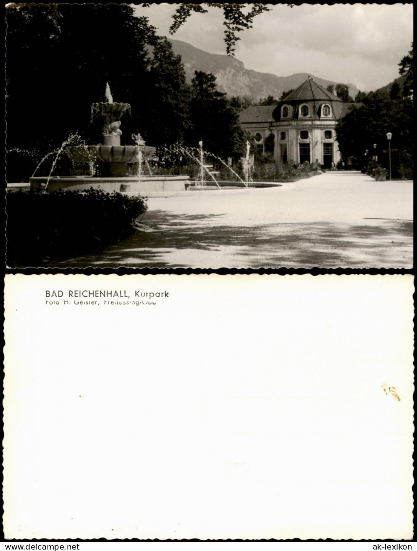 Ansichtskarte Bad Reichenhall Kuranlagen Und Kurpark, Wasserspiele 1950 - Bad Reichenhall