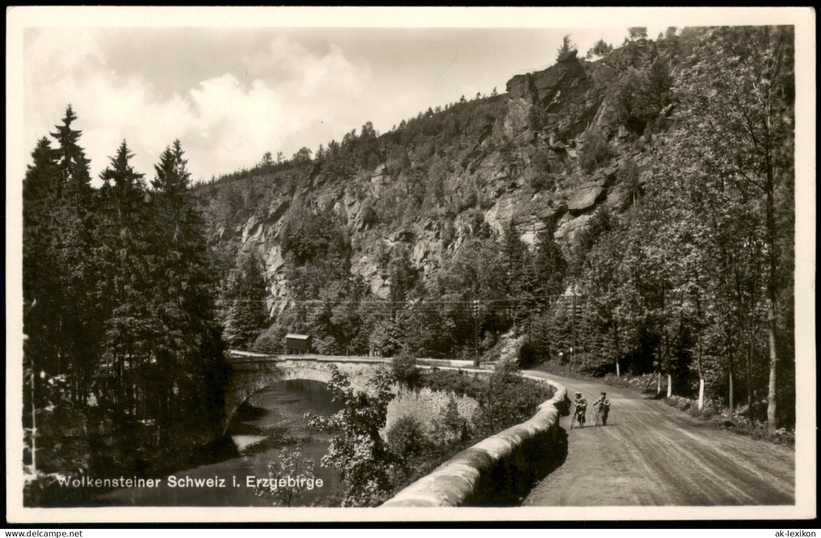 Wolkenstein Wolkensteiner Schweiz I. Erzgebirge Umland-Ansicht 1940 - Wolkenstein