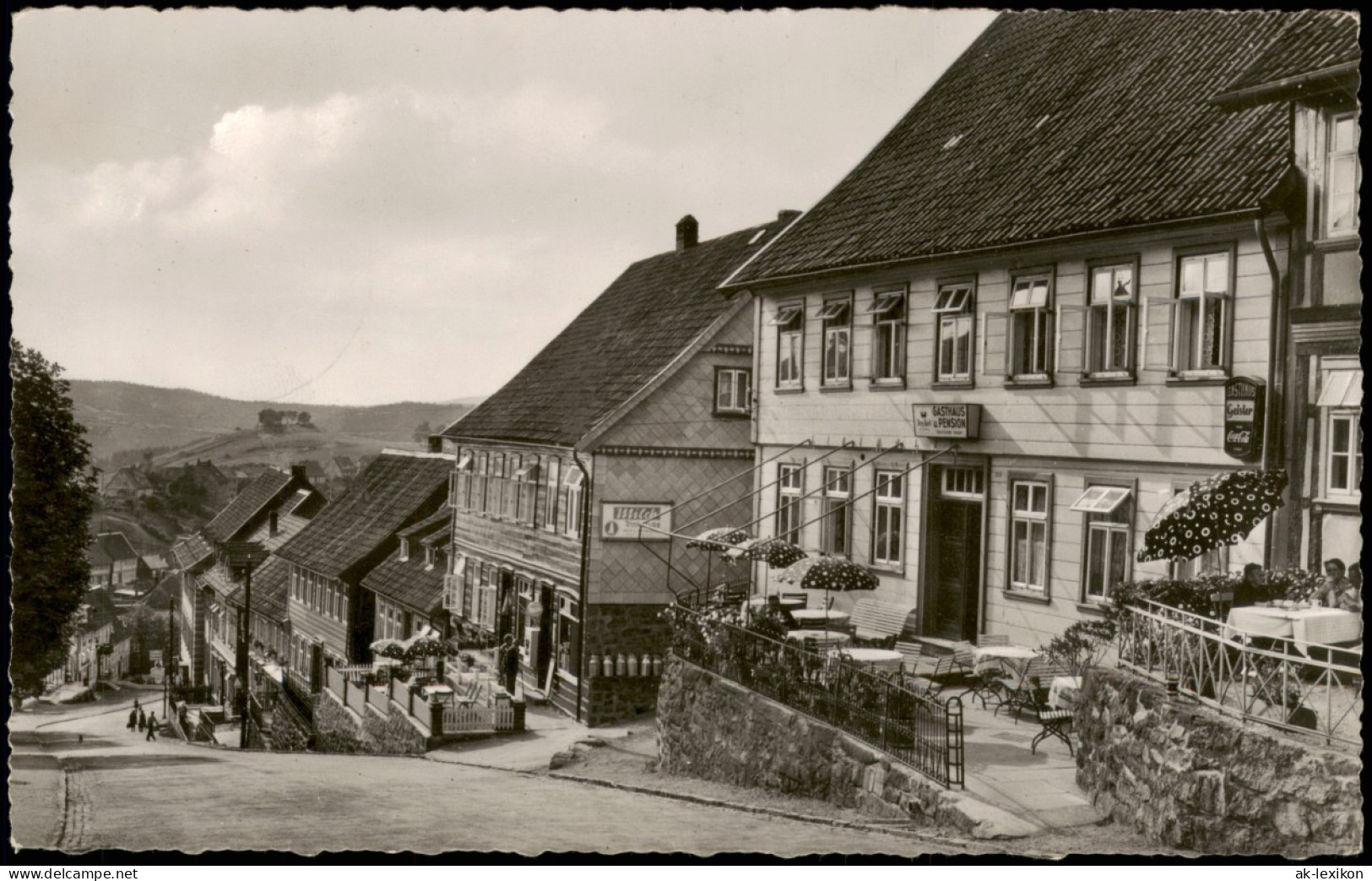 Ansichtskarte Sankt Andreasberg-Braunlage Breite Straße Mit Gasthaus 1957 - St. Andreasberg