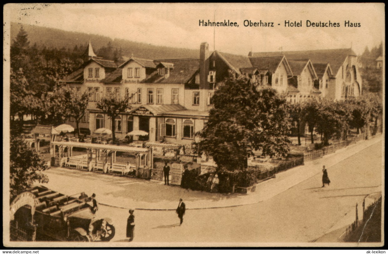 Ansichtskarte Hahnenklee-Goslar Oberharz - Hotel Deutsches Haus 1927 - Goslar