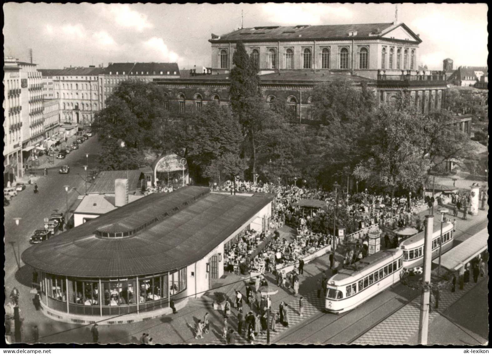 Ansichtskarte Hannover Kröpcke, Straßenbahn 1963 - Hannover