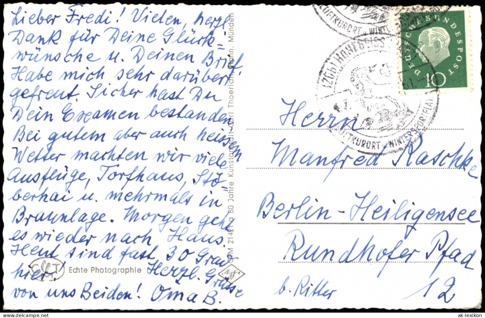 Hohegeiß-Braunlage Mehrbildkarte Harz Ortsansichten U. Umland-Ansichten 1961 - Braunlage
