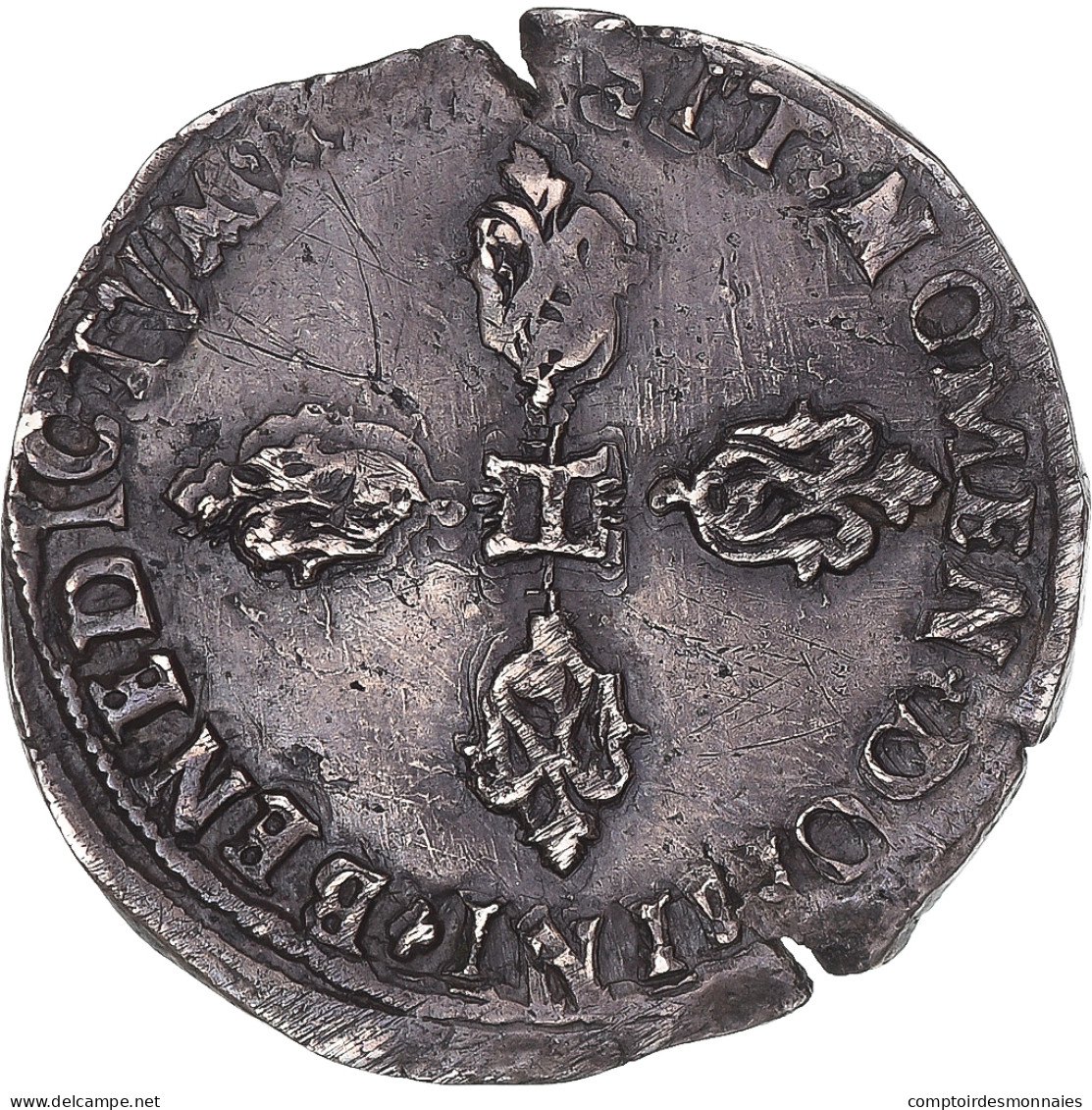 Monnaie, France, Henri IV, Demi Franc, Bordeaux, TTB+, Argent, Gadoury:590 - 1589-1610 Henry IV The Great