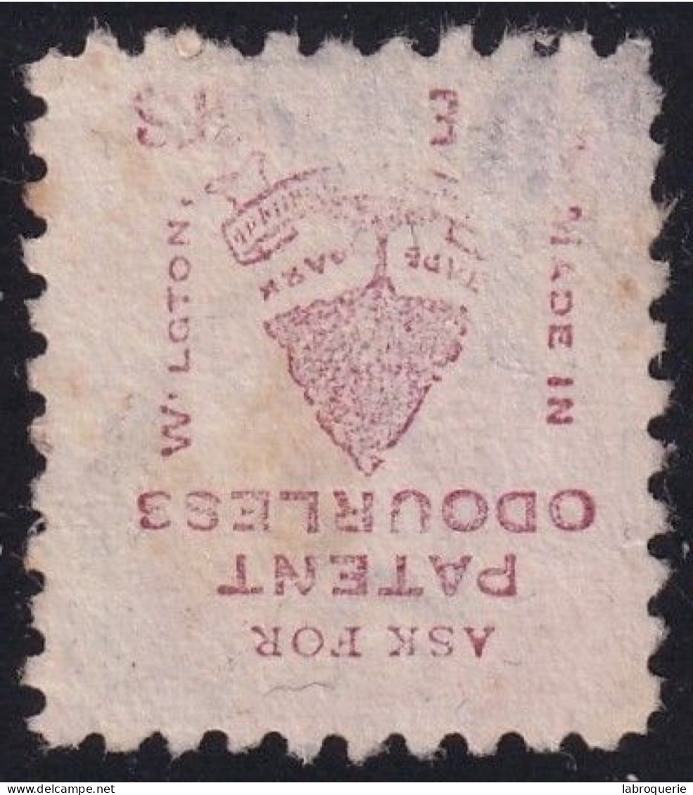 NEW-Z. - PUBLICITÉ - ADVERTISING - PATENT ODOURLESS - Used Stamps