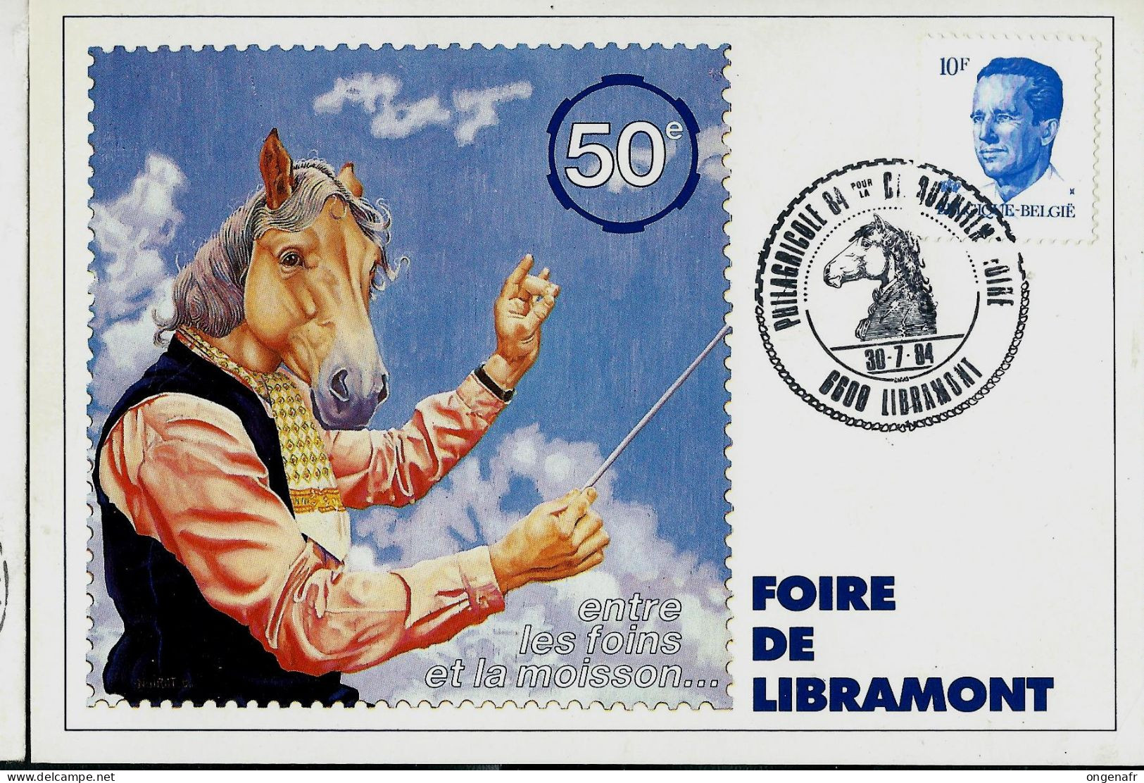 Carte Souvenir   50* Foire De Libramont 30/07/1984 - Hoftiere