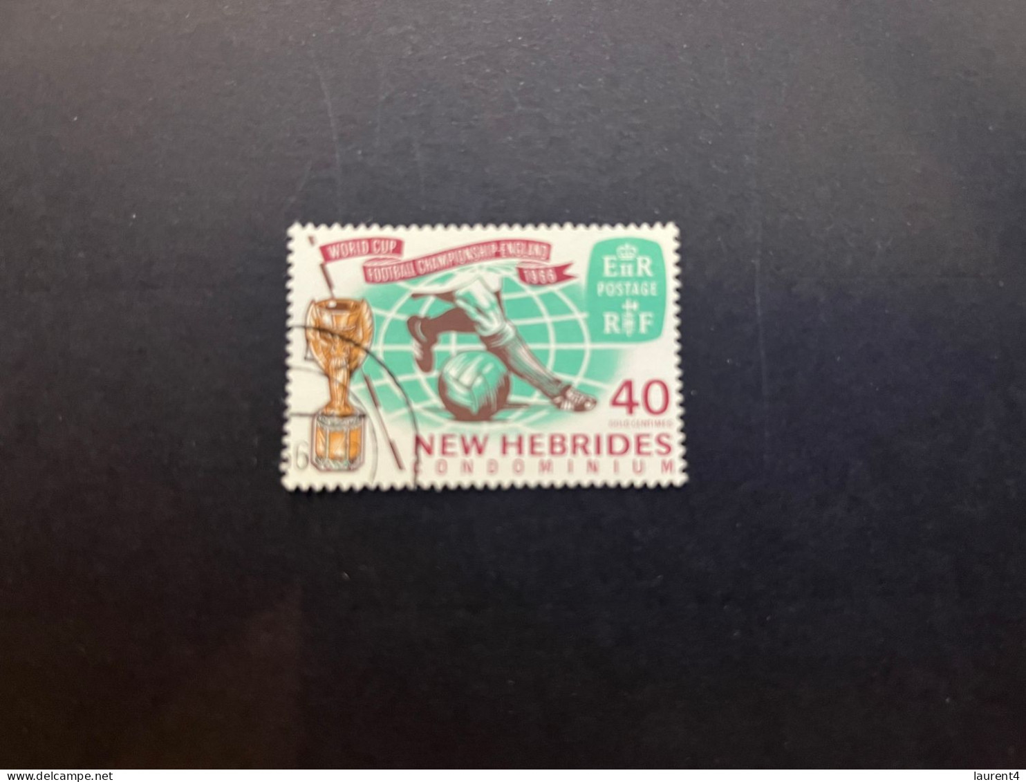 11-5-2024 (stamp)  Used - New Hebrides / Nouvelle Hébrides - World Cup Football 1966 - Vanuatu (1980-...)