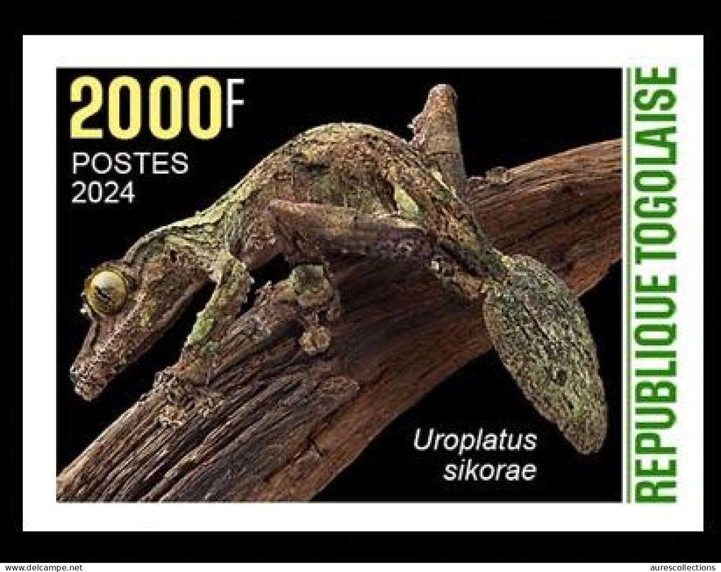 TOGO 2024 STAMP 1V IMPERF 2000F - CAMOUFLAGE - GECKO GECKOS REPTILES - MNH - Autres & Non Classés