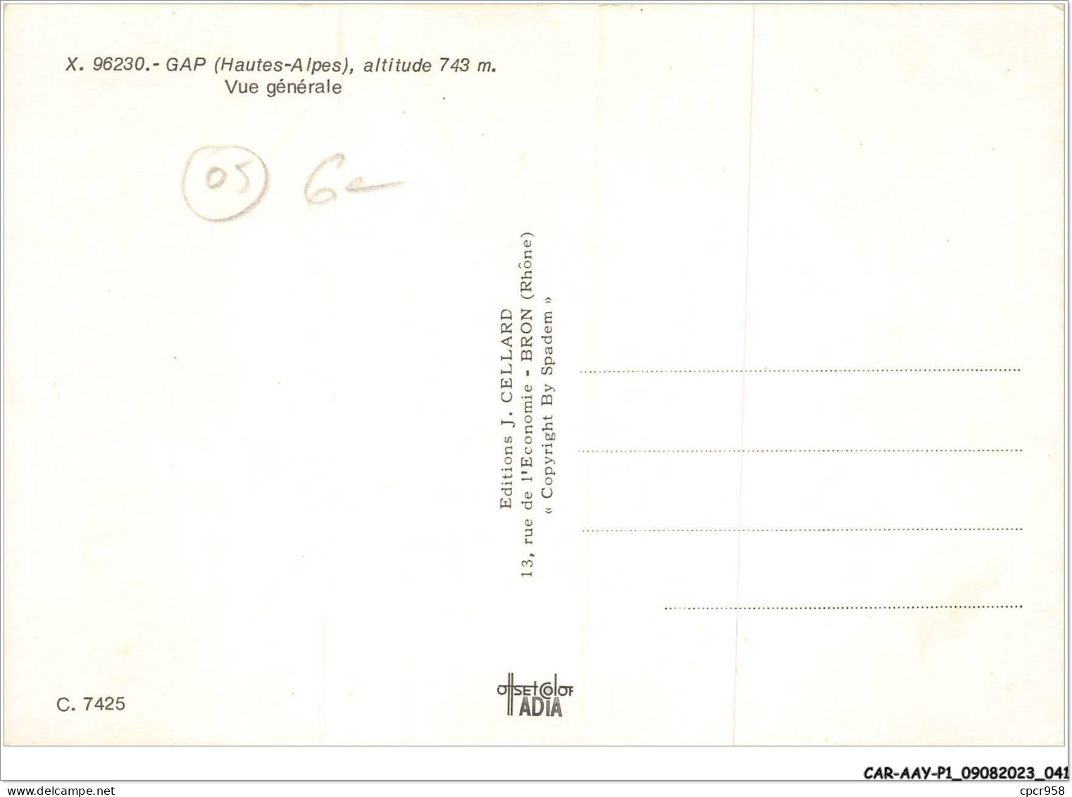 CAR-AAYP1-05-0021 - GAP - Vue Generale - Gap