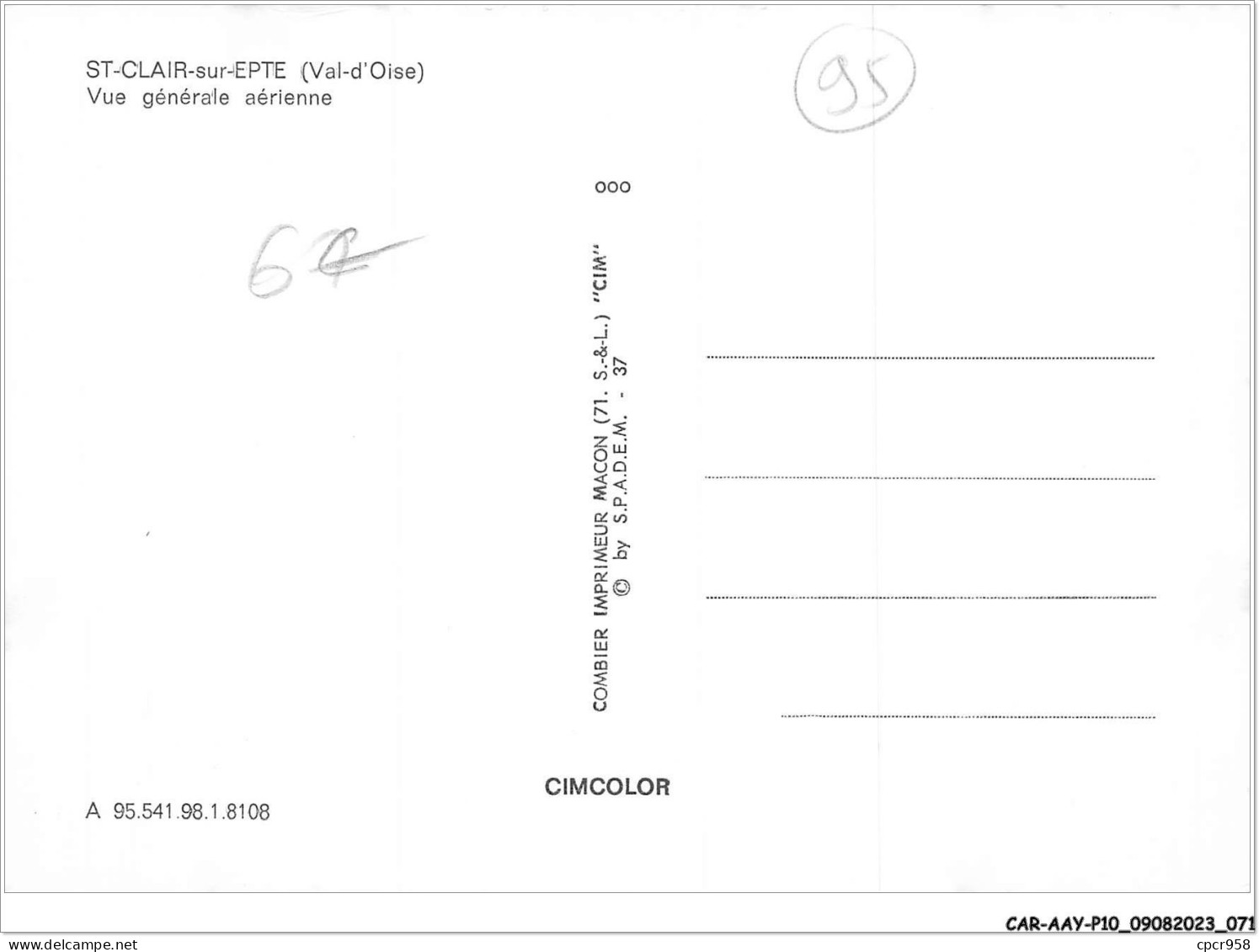CAR-AAYP10-95-0742 - ST-CLAIR-SUR-EPTE - Vue Generale Aerienne - Saint-Clair-sur-Epte