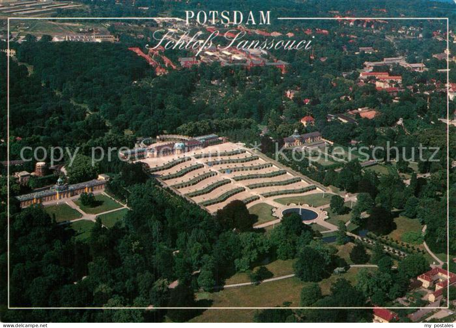 72946828 Potsdam Fliegeraufnahme Schloss Sanssouci Potsdam - Potsdam