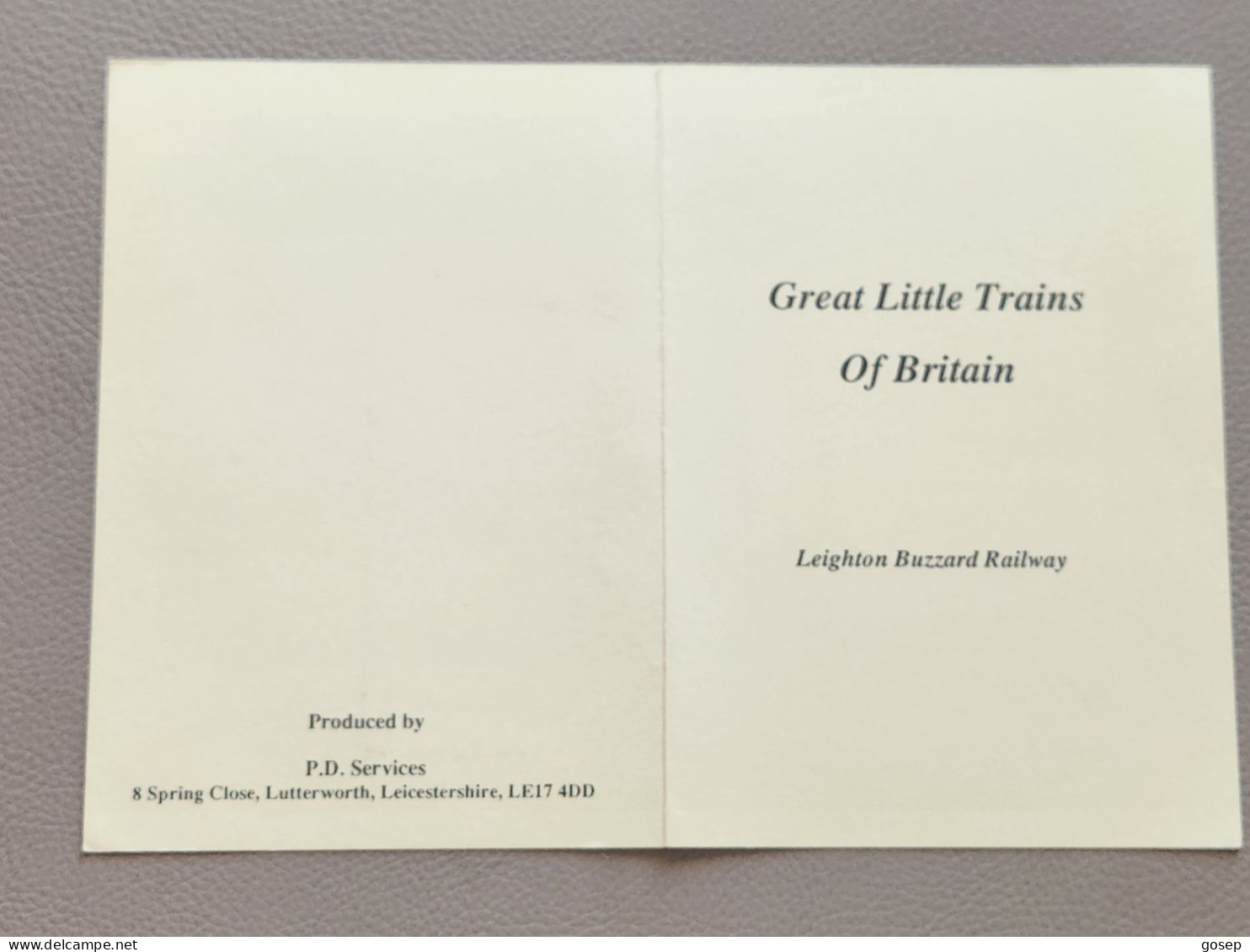United Kingdom-(BTG-172)-Great Little Trains-(1)-(471)(5units)(306C46316)(tirage-1.000)folder(price Cataloge-12.00£-mint - BT Algemene Uitgaven