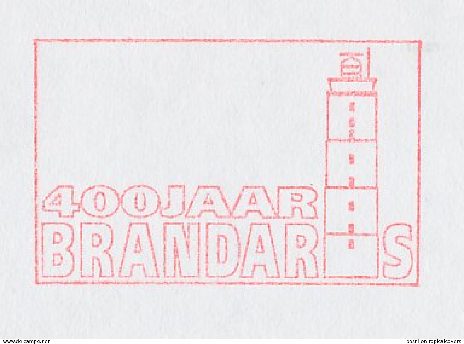 Meter Cover Netherlands 1994 Lighthouse - 400 Years Brandaris - Terschelling - Leuchttürme