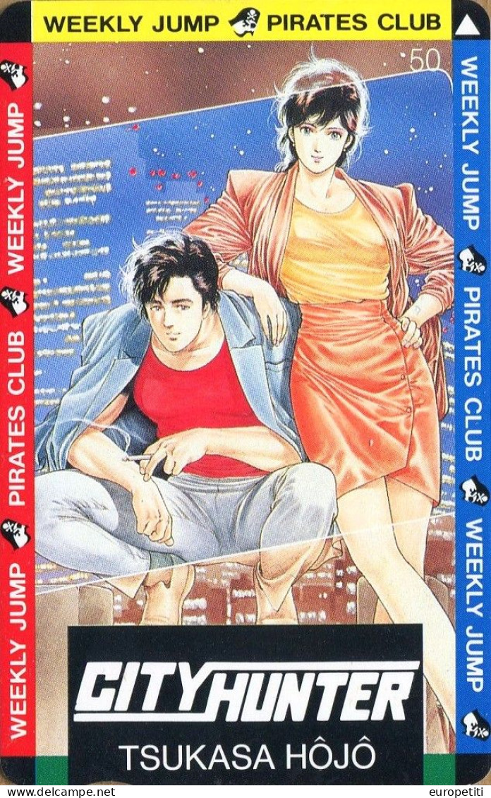 Télécarte Du Japon Manga.  Japan Phonecard Anime.  "City Hunter - Nicky Larson".   (NEUVE - UNUSED). - Fumetti
