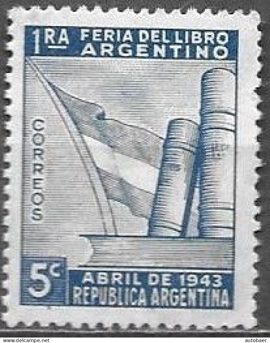 Argentina 1943 National Book Fair Feria Del Libro Mi. 474 MNH Postfrisch Neuf ** - Ongebruikt