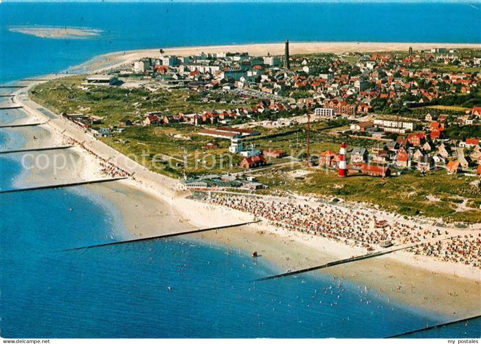 72941098 Borkum Nordseebad Fliegeraufnahme Mit Strand Borkum - Borkum