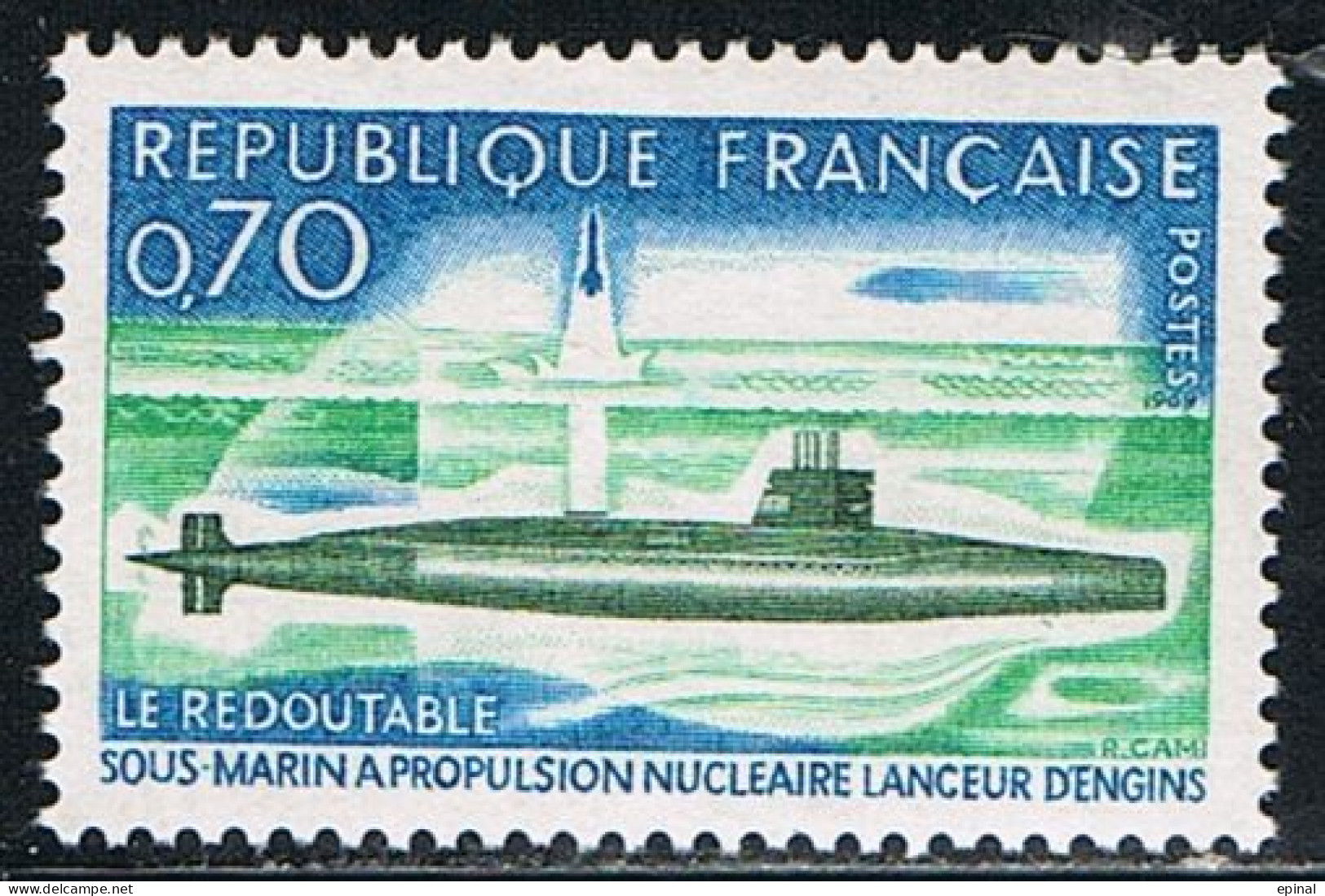FRANCE : N° 1615 ** (Sous-marin "Le Redoutable") - PRIX FIXE - - Neufs