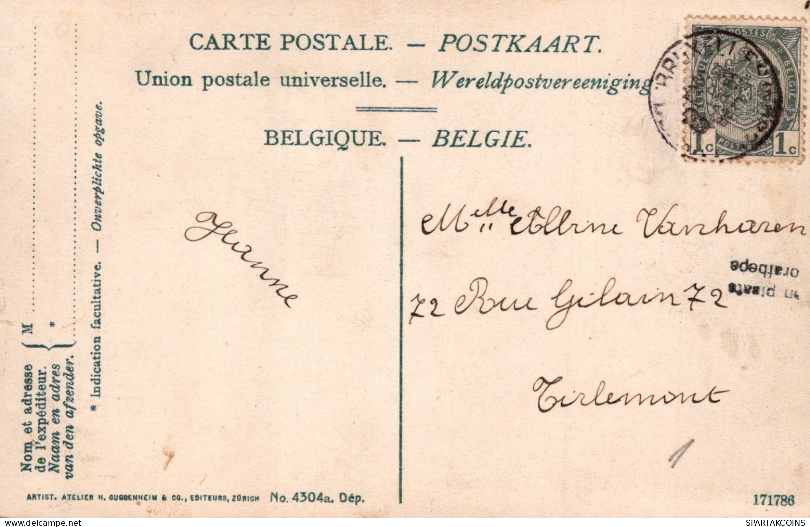 BELGIQUE BRUXELLES Carte Postale CPA #PAD973.FR - Brussels (City)