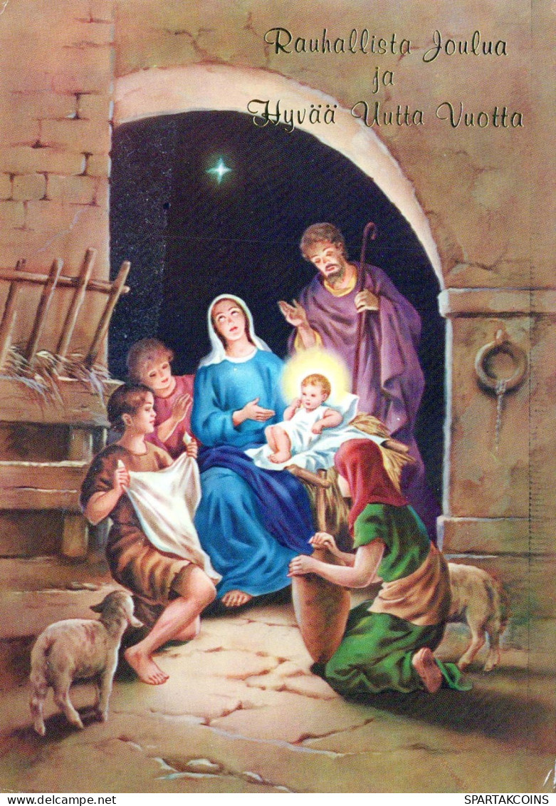 Virgen María Virgen Niño JESÚS Navidad Religión Vintage Tarjeta Postal CPSM #PBP727.ES - Jungfräuliche Marie Und Madona