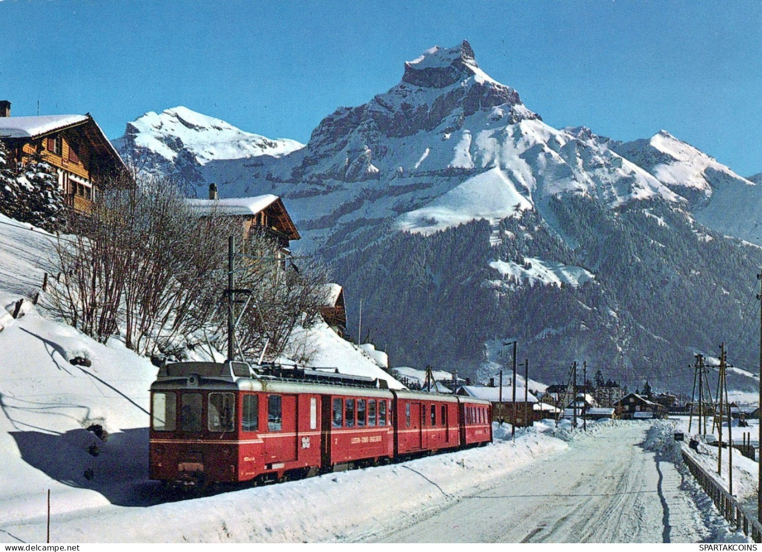 TREN TRANSPORTE Ferroviario Vintage Tarjeta Postal CPSM #PAA932.ES - Treinen