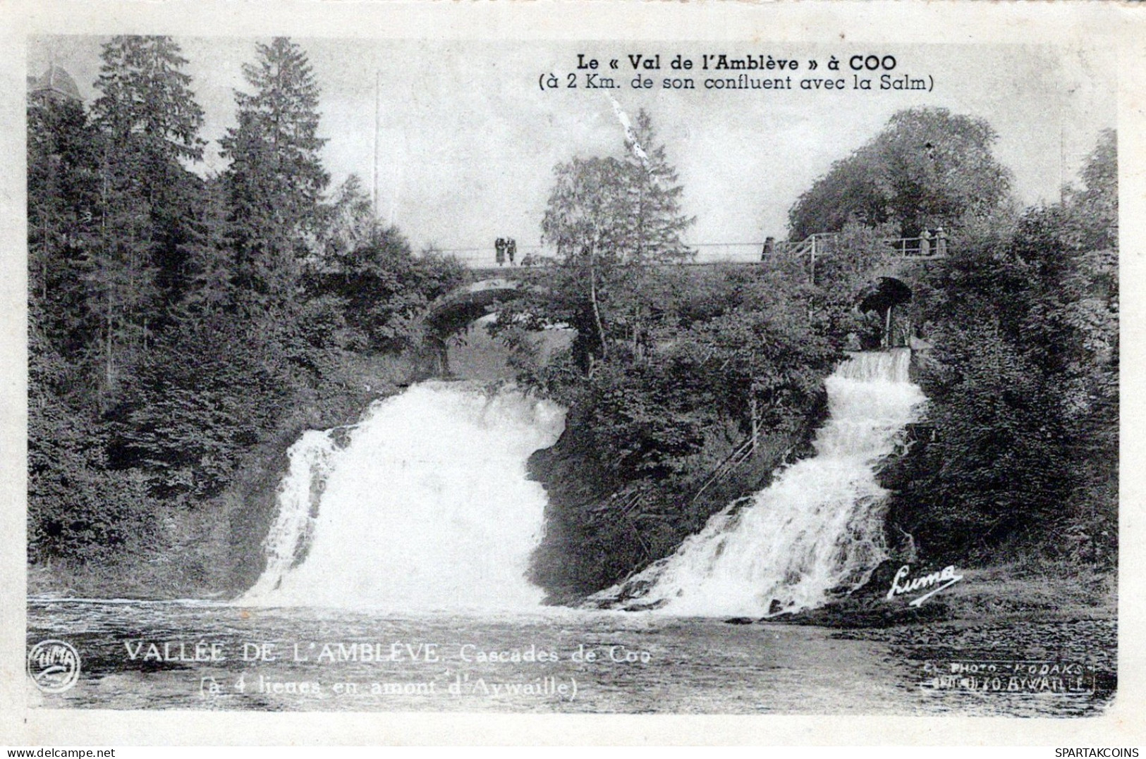 BELGIEN COO WASSERFALL Provinz Lüttich (Liège) Postkarte CPA Unposted #PAD200.DE - Stavelot