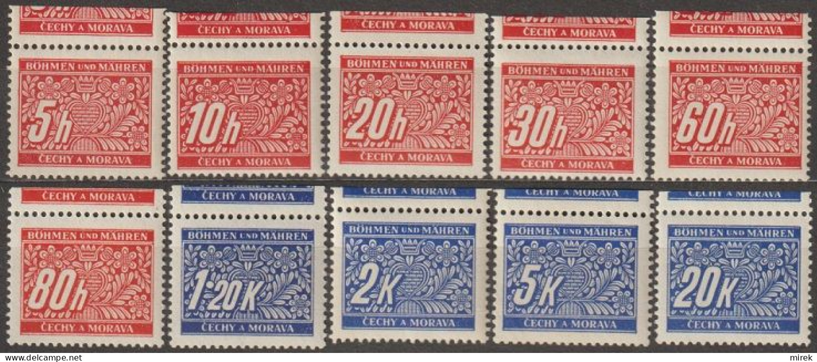 011/ Pof. DL 1-4,7-9,11-12,14; Cut Stamps - Neufs