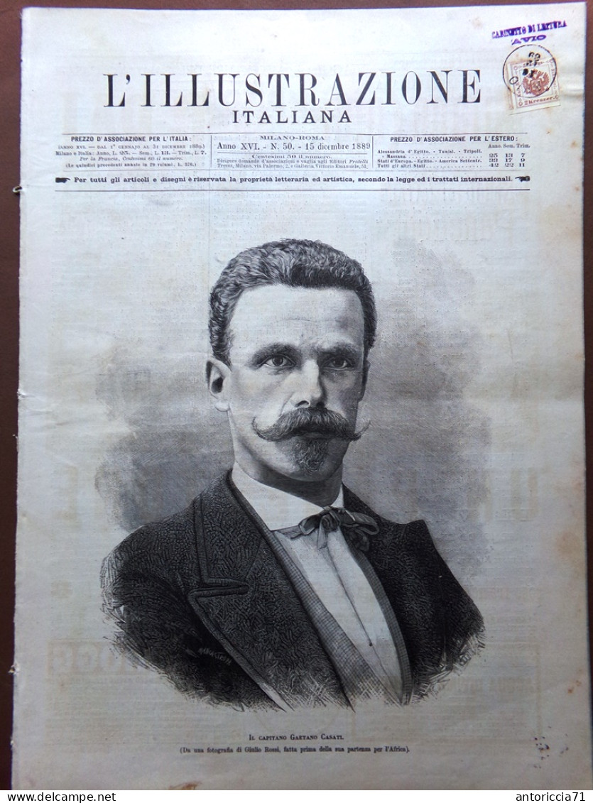 L'Illustrazione Italiana 15 Dicembre 1889 Casati Galofre Giarre Verdi Partenope - Before 1900