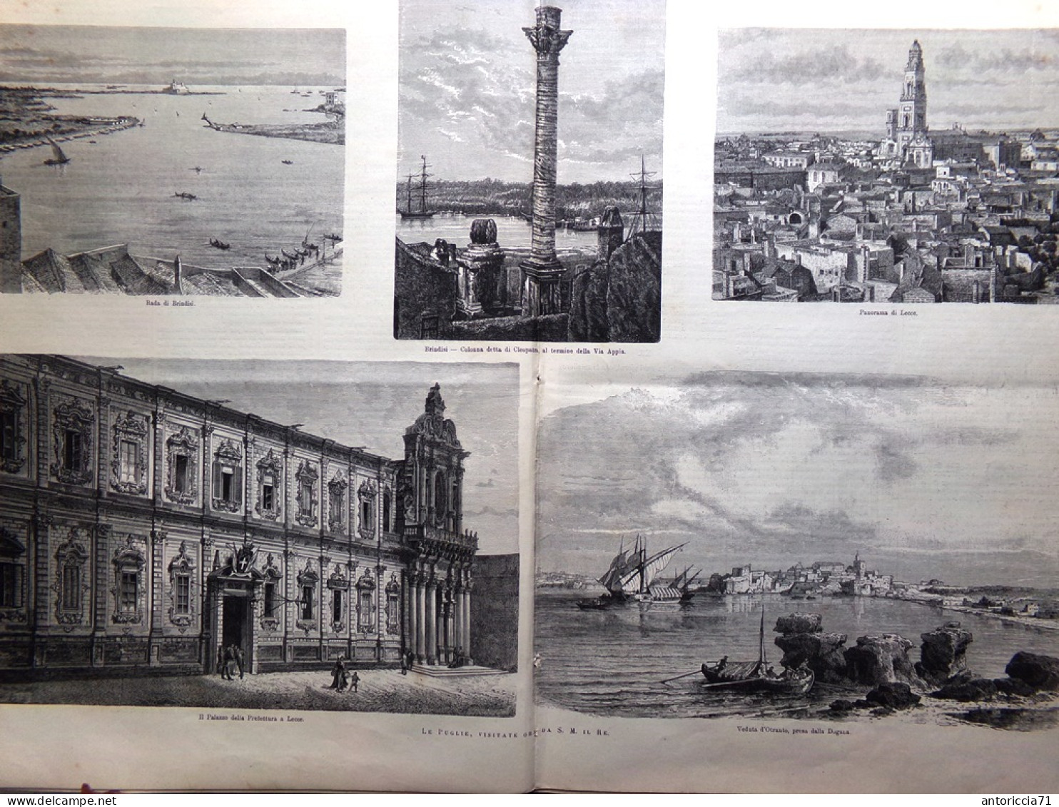L'Illustrazione Italiana 25 Agosto 1889 Melfi Brindisi Lecce Asmara Zanardelli - Avant 1900