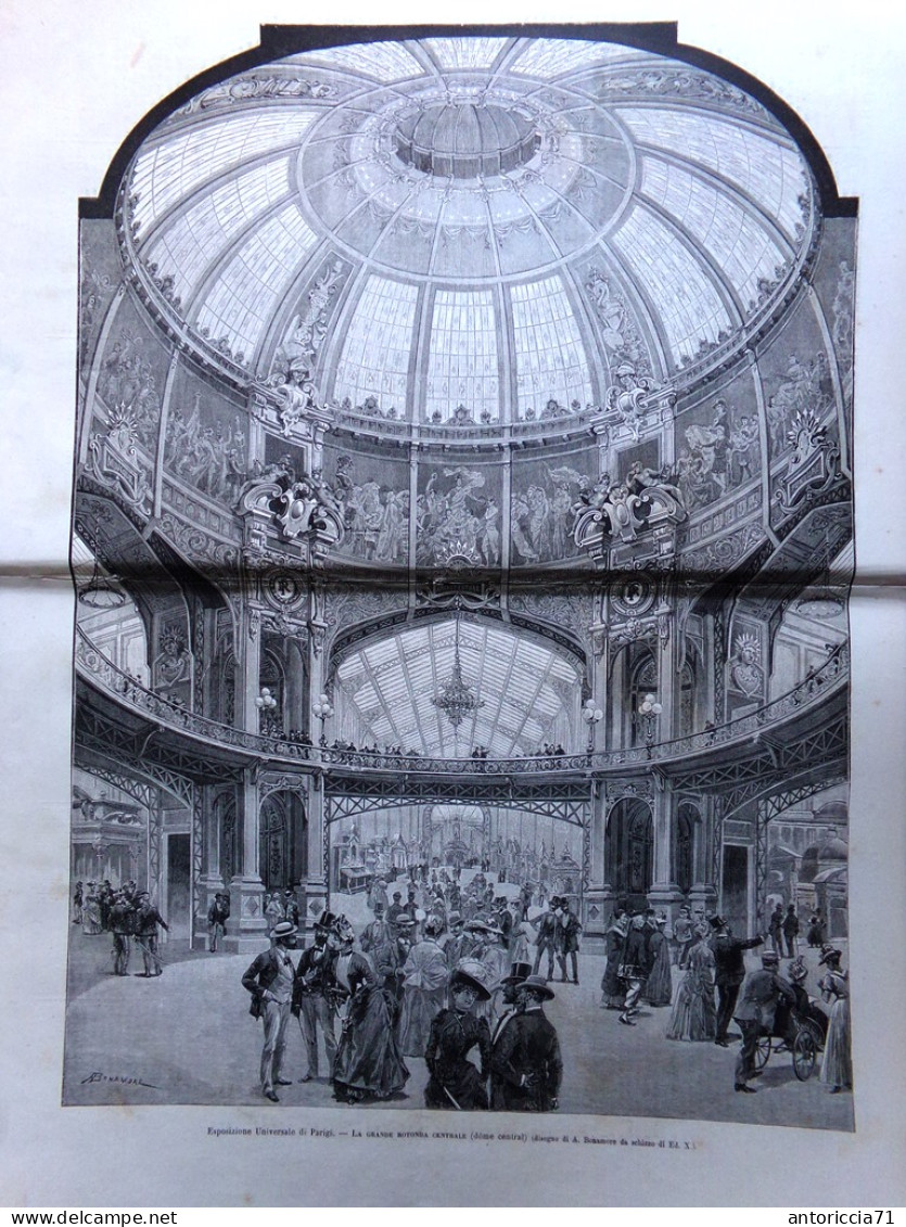 L'Illustrazione Italiana 28 Luglio 1889 Michele Amari Pietro Loreta Parigi Luxor - Avant 1900