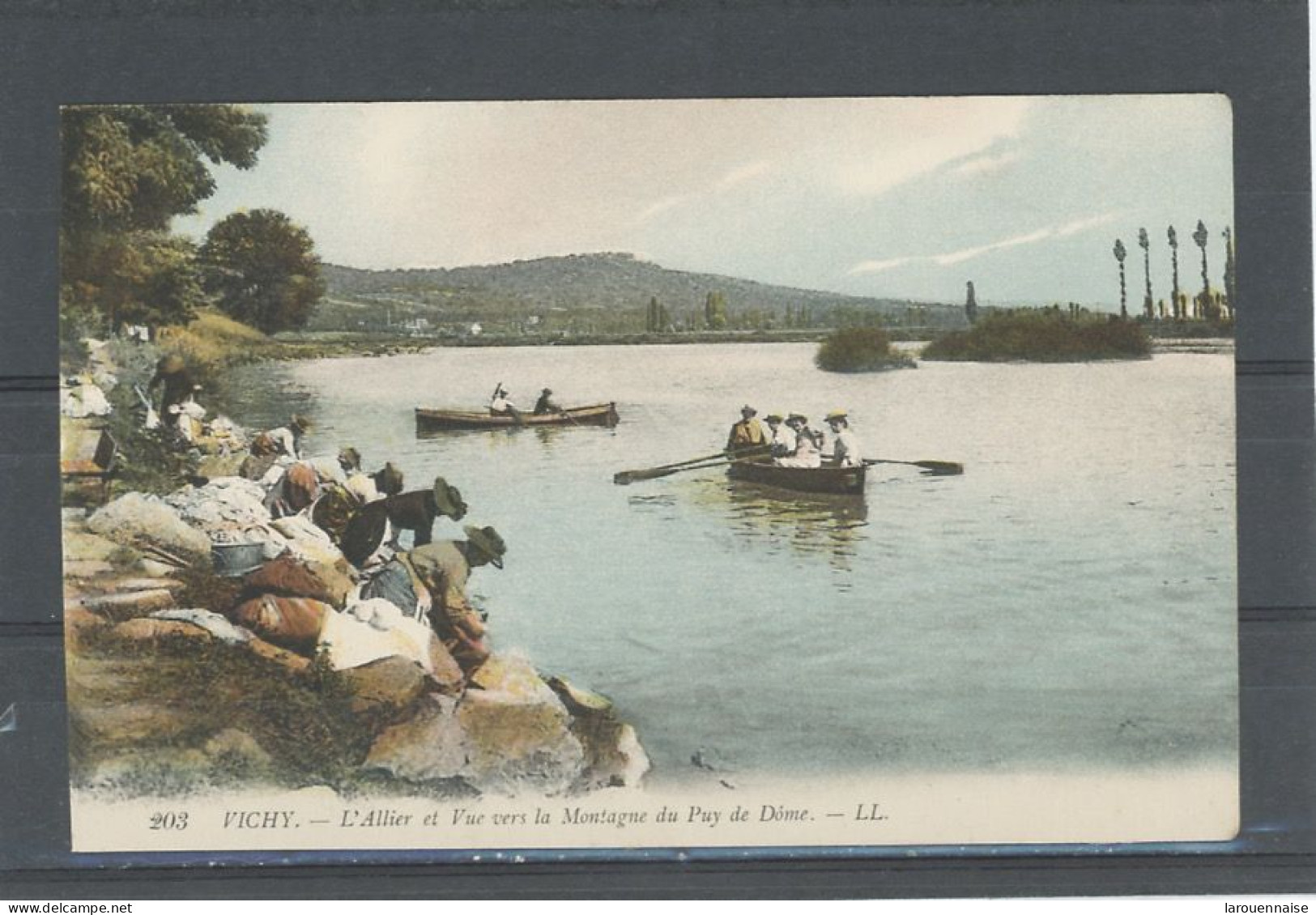 MÉTIERS - LAVANDIÈRES  - VICHY  VUE VERS LA MONTAGNE DU PUY DE DÔME - Sonstige & Ohne Zuordnung