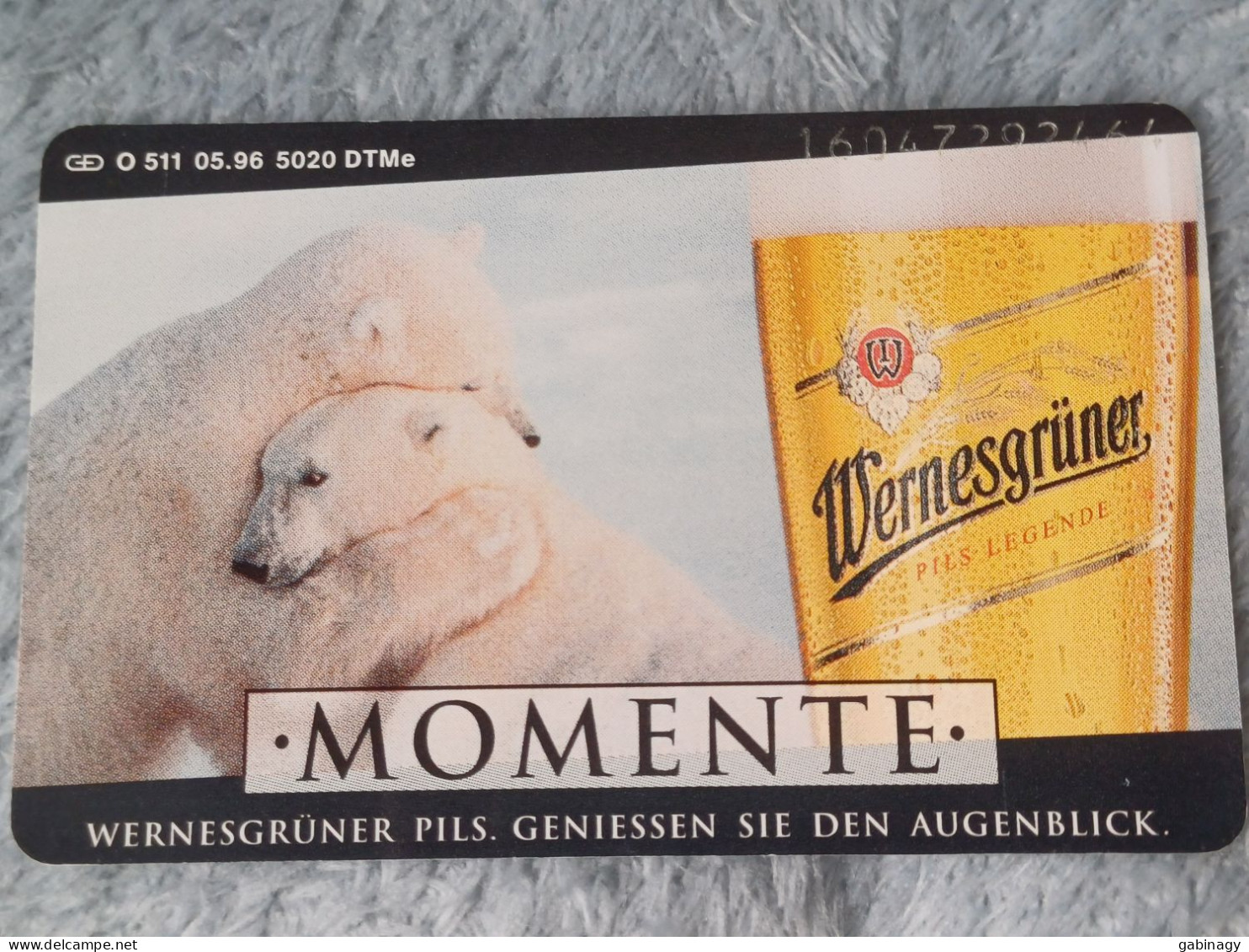 GERMANY-1088 - O 0511 - Wernesgrüner Bier (Eisbären) - POLAR BEAR - BEER - 5.020ex. - O-Series: Kundenserie Vom Sammlerservice Ausgeschlossen