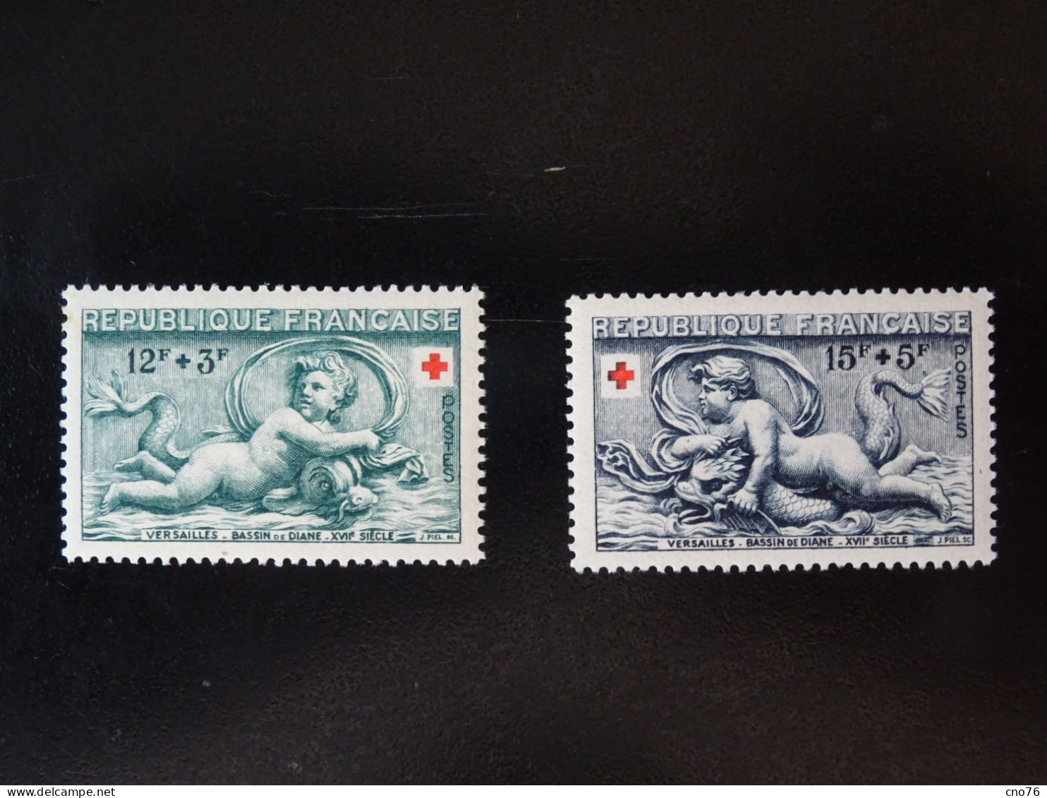 France N° 937 à 938* Timbres Neufs Avec Charnière Série De 2 Timbres Croix Rouge - Gebruikt