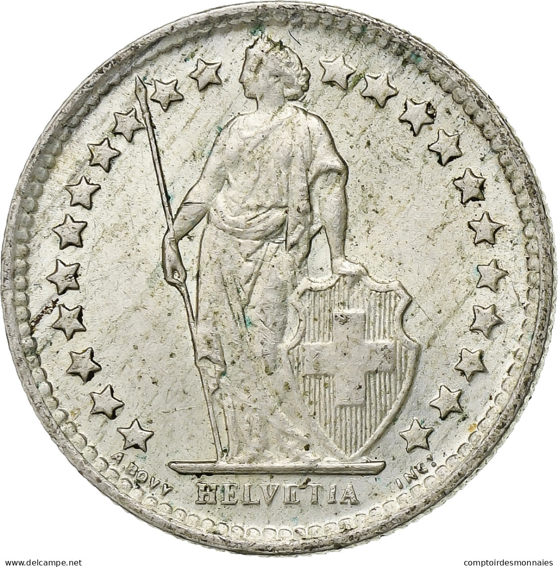Suisse, 1/2 Franc, 1959, Bern, Argent, SUP+, KM:23 - Sonstige & Ohne Zuordnung