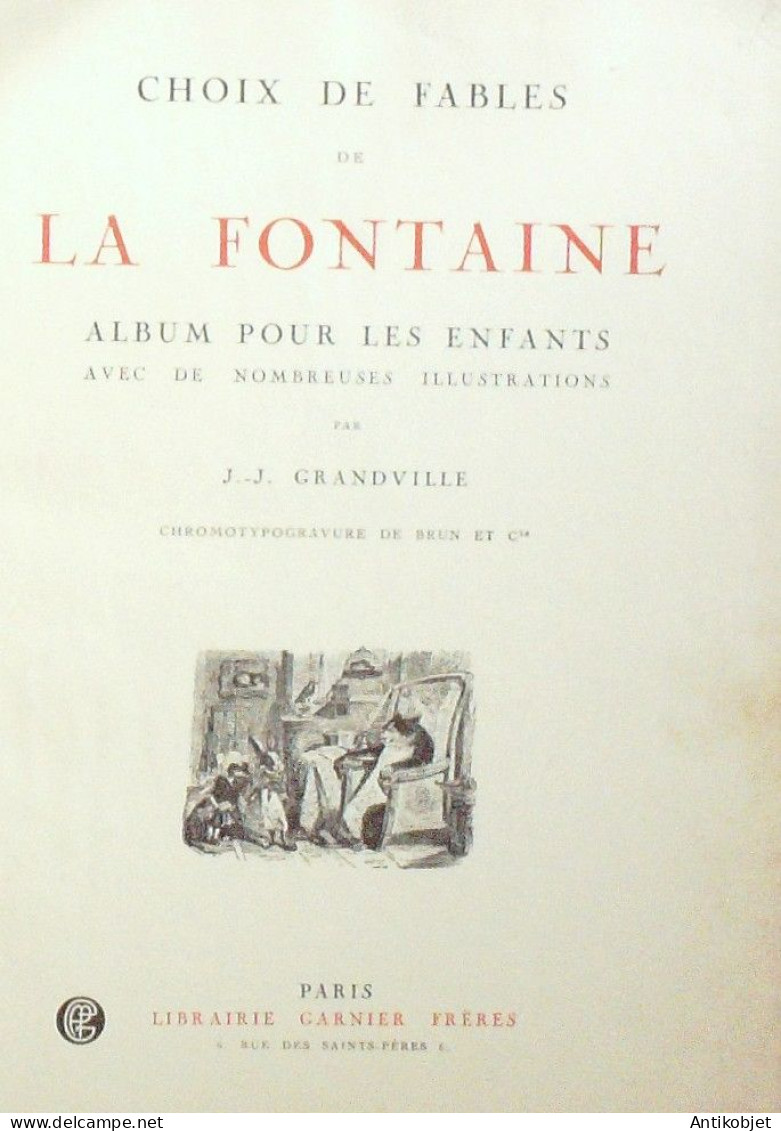 Grandville Les Fables De La Fontaine Eo 1938 - 1901-1940