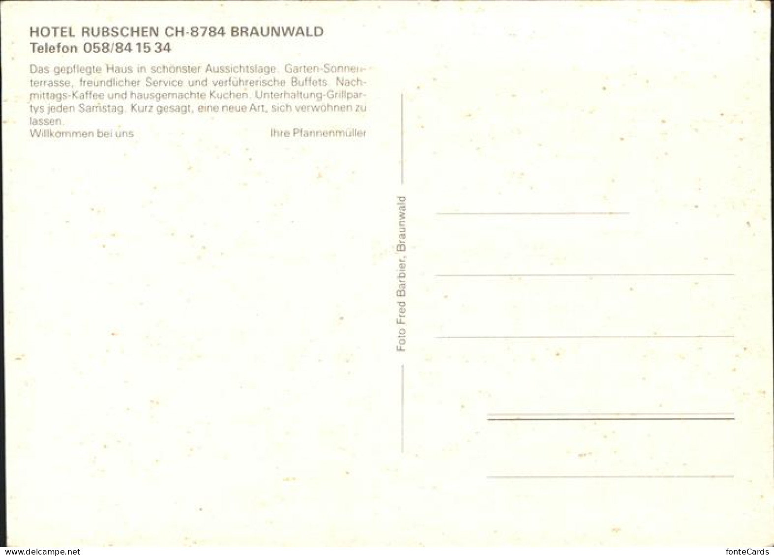 11381170 Braunwald GL Hotel Rubschen Details Braunwald - Other & Unclassified