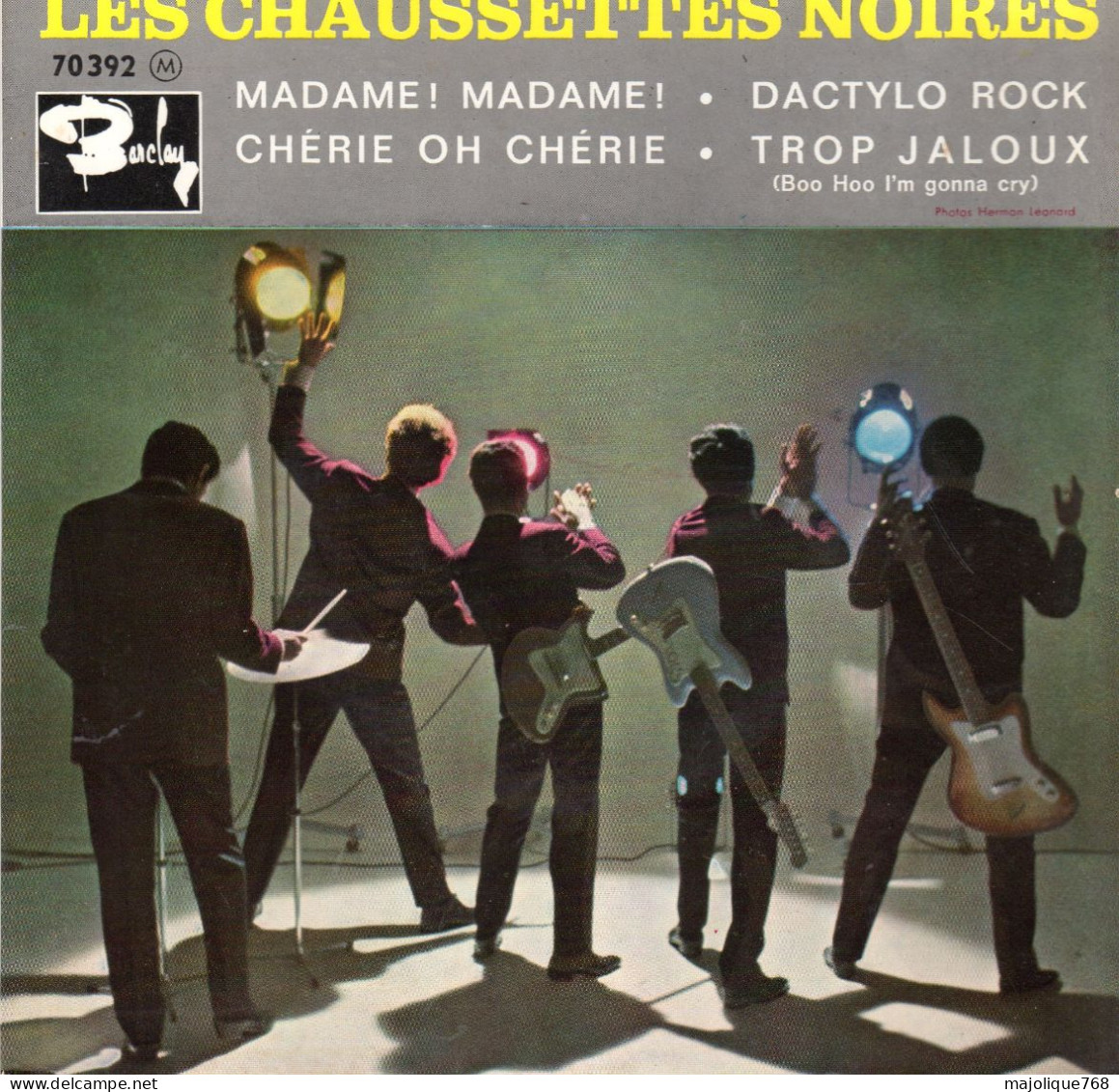 Disque - Les Chaussettes Noirs - Madame! Madame! - Barclay 70 392 France 1961 - Rock