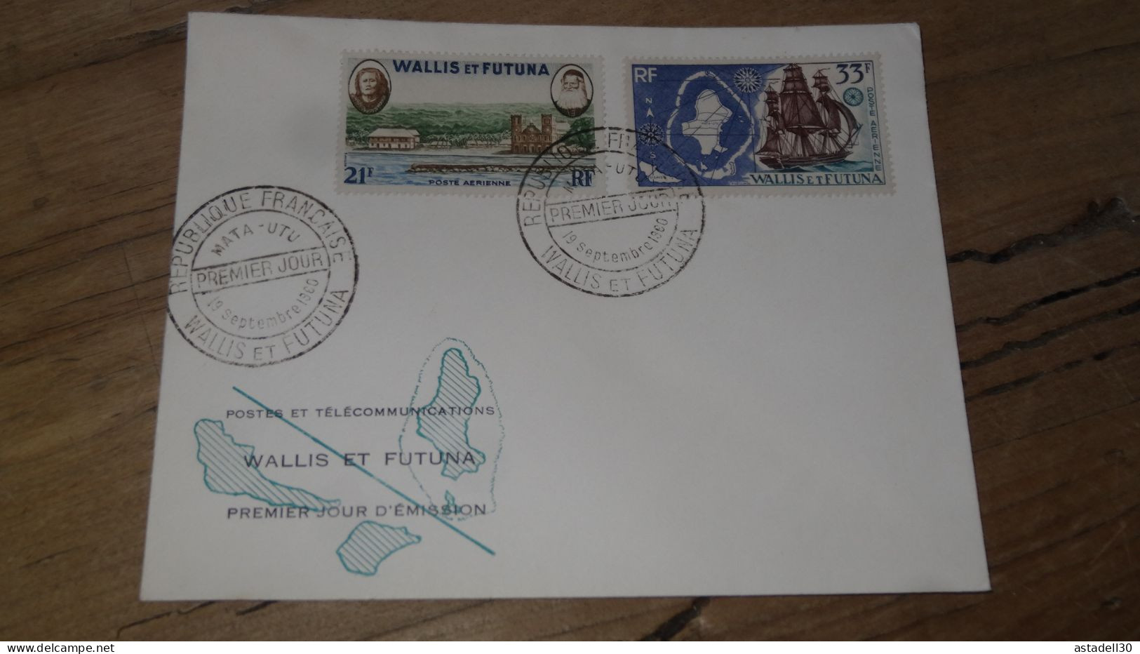 WALLIS & FUTUNA, Enveloppe FDC 1960  ............BOITE1.......... 439 - Brieven En Documenten