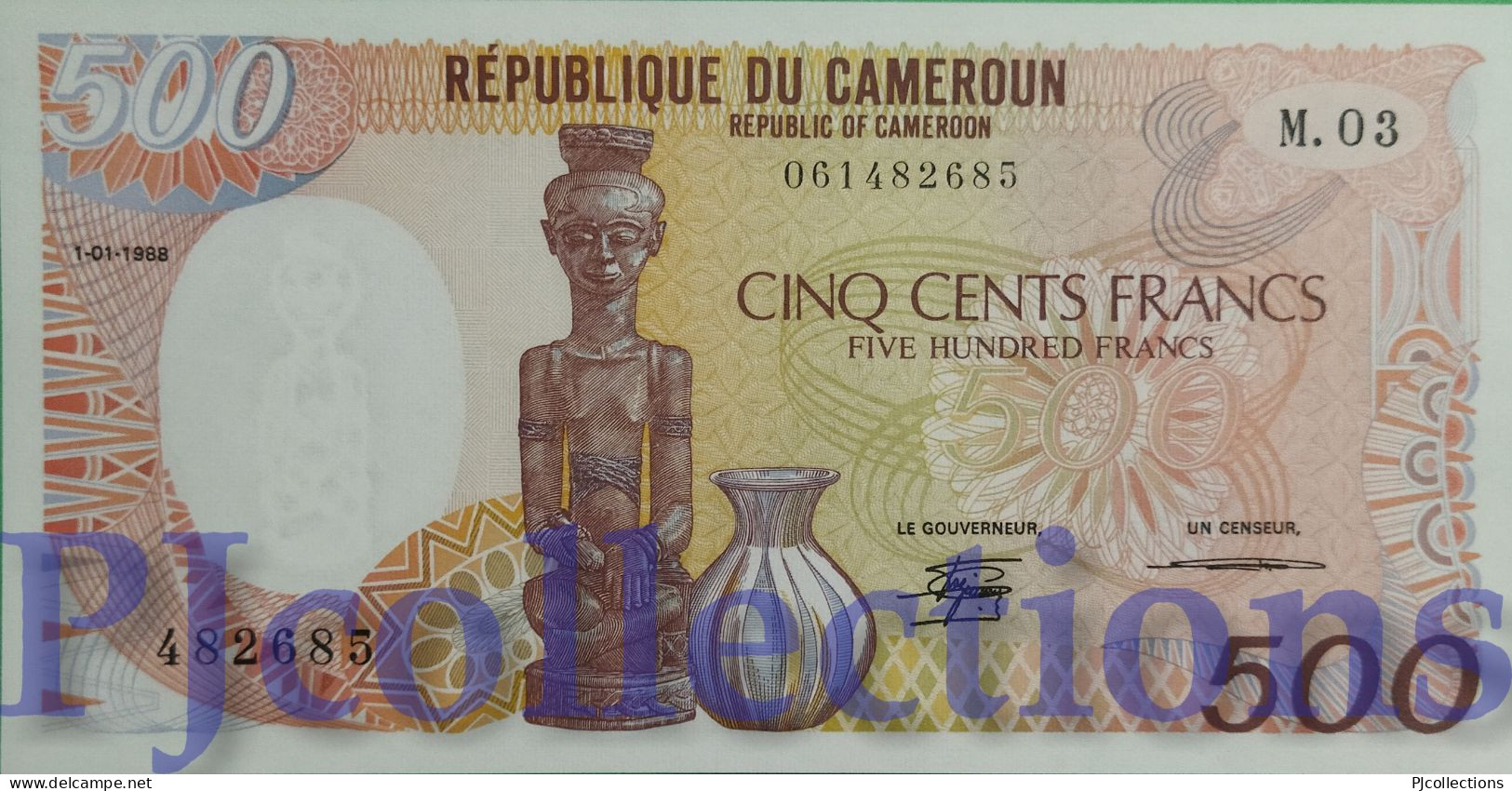 CAMEROUN 500 FRANCS 1988 PICK 24a UNC - Cameroun